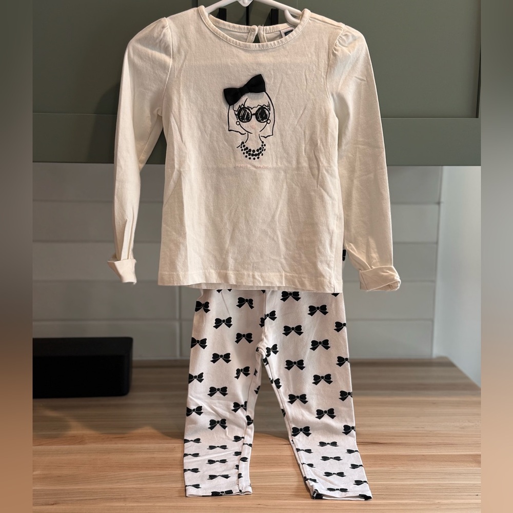 Janie and Jack Bow shirt and legging